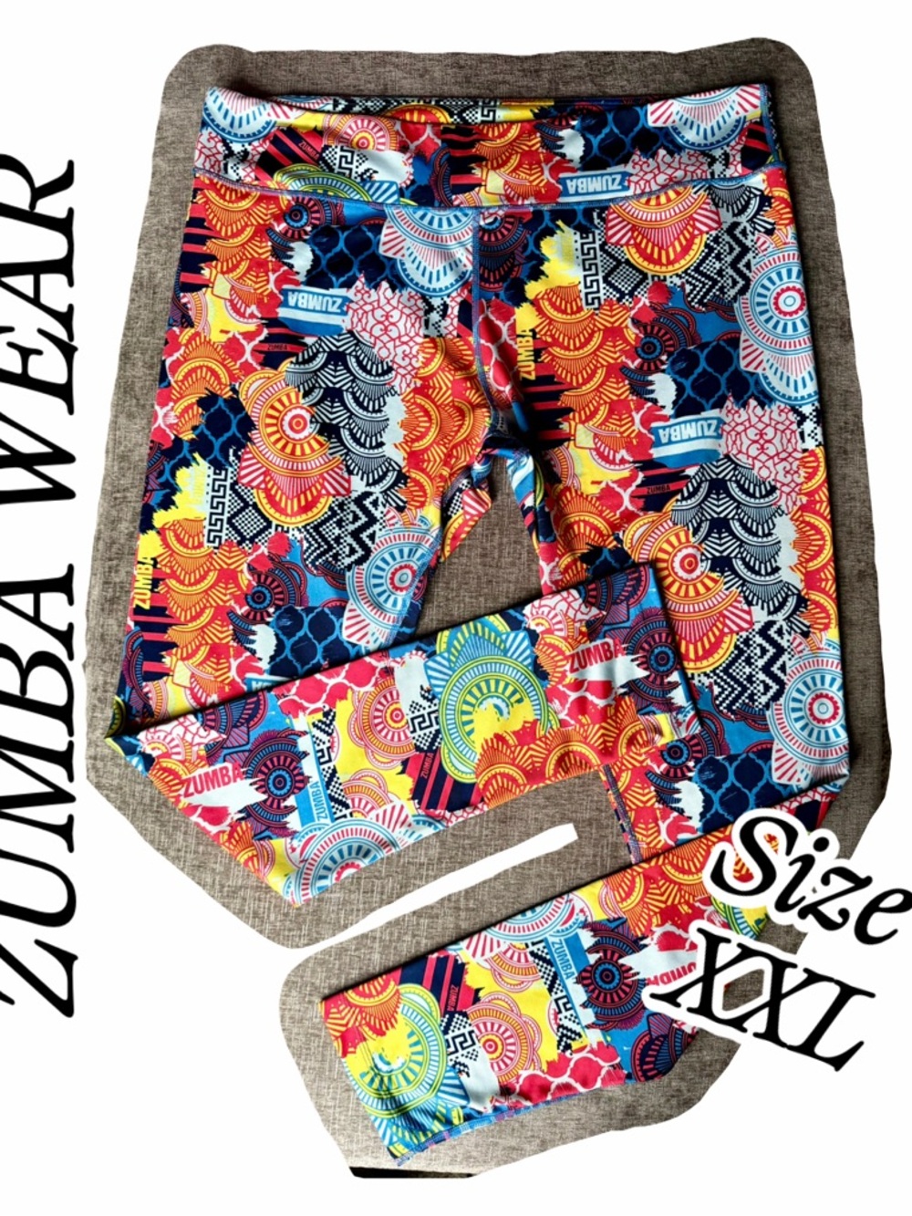 Zumba Fitness colorful floral patterned leggings